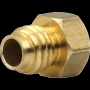 Advanc3D M5 Nozzle neue Version M5 thread nozzle 1.75mm-0.4mm f&uuml;r PTFE Inlay detail