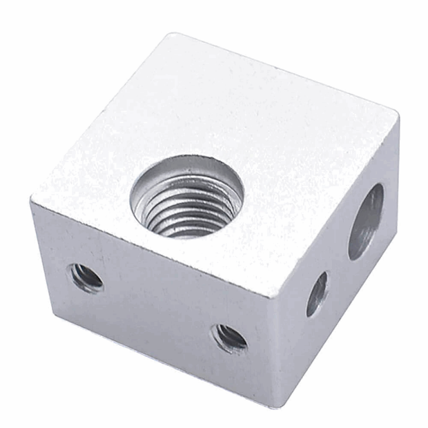 Advanc3D Heizblock Makerbot extruder heating block passend f&uuml;r Kupfereinsatz seite