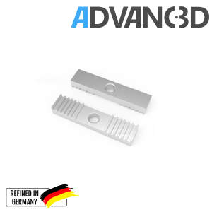 Advanc3D Zahnriemen Klemme aus Aluminium Timing belt toothed aluminum fixing piece detail